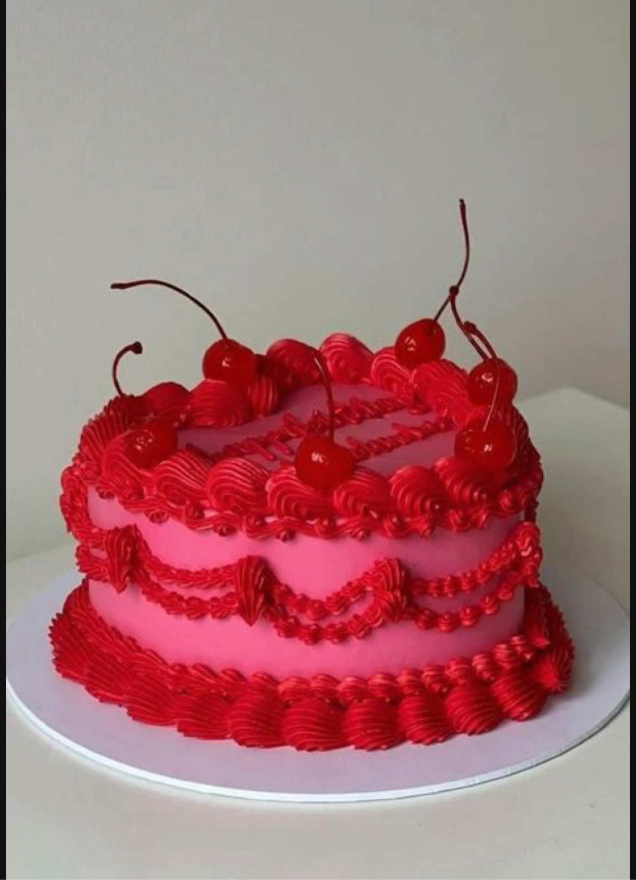 Mix and Match vintage heart cake 6 inch 2 layer