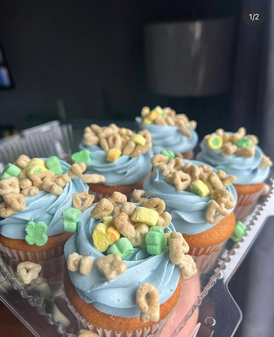 Lucky charm cupcakes