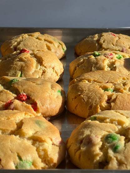 M and M Christmas cookie