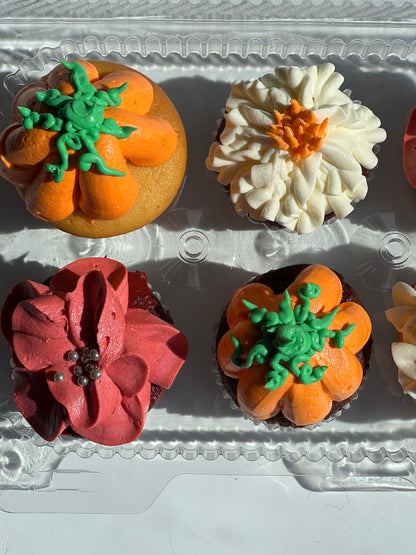 Fall Themed Cupcakes 6 Pack